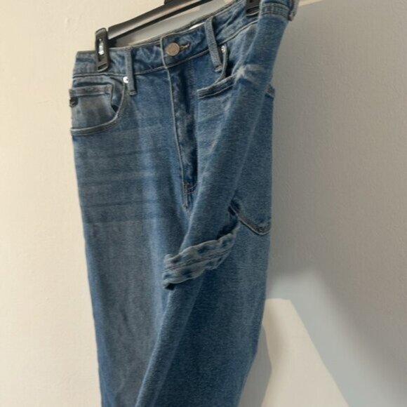 Kancan Women's Blue High Rise Straight Leg Denim Jeans Size 10 - Picture 2 of 8